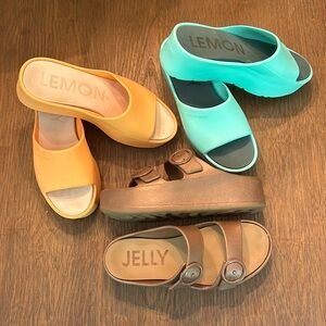 Lemon Jelly Sandals Bundle - 3 Pairs!! 🍋